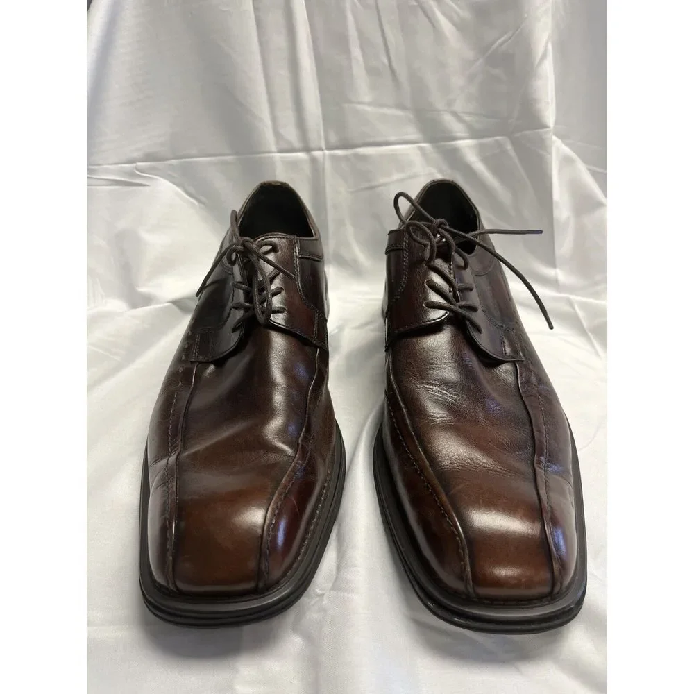 Cole Haan‎ Mens Brown Derby Dress Shoes 11 D Grandpa Dad Driving Casual